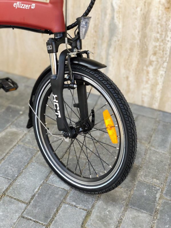 eflizzer klappbares E-Bike Sprint - Suntour XCT Federgabel